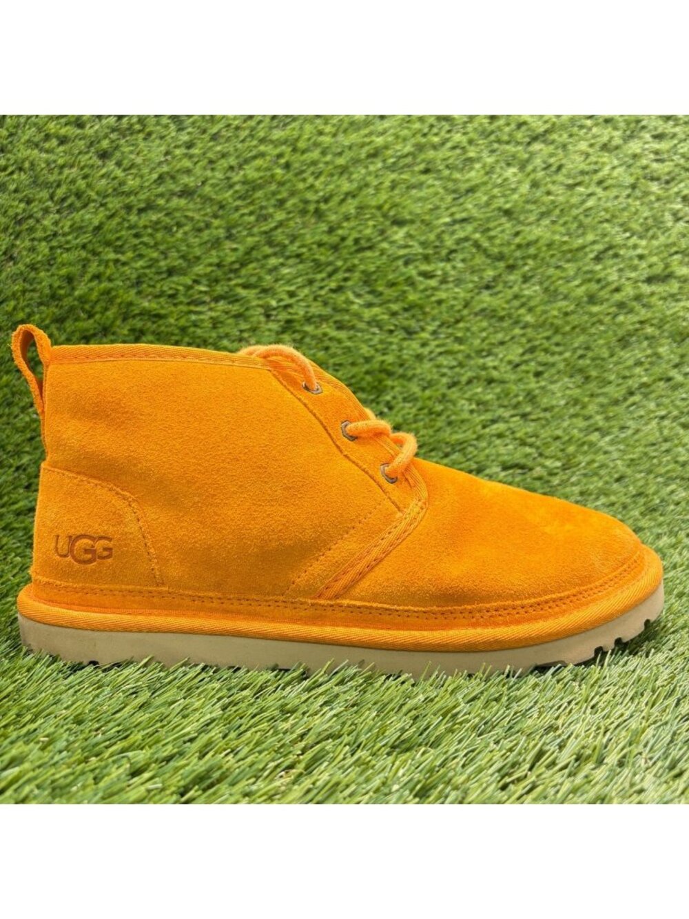 UGG Neumel Womens Size 9 Orange Casual Outdoor Suede Ankle Lace Up Chukka Boots